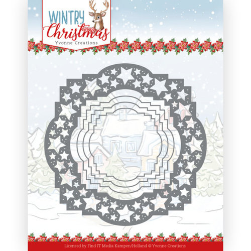 Yvonne Creations YCD10242 - Mal - Yvonne Creations - Wintery Christmas - Stars Frame