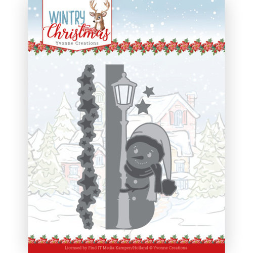 Yvonne Creations YCD10245 - Mal - Yvonne Creations - Wintery Christmas - Peek a Boo Snowman