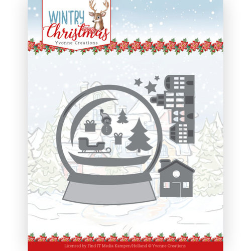 Yvonne Creations YCD10247 - Mal - Yvonne Creations - Wintery Christmas - Snowman in snow globe