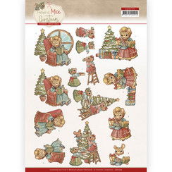 CD11715 - 10 stuks knipvel - Yvonne Creations - Have a Mice Christmas - Decorating