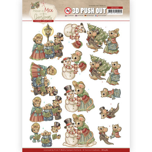 SB10582 - Uitdrukvel - Yvonne Creations  - Have a Mice Christmas - Christmas Carol