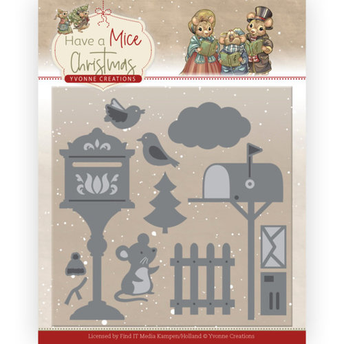 Yvonne Creations YCD10251 - Mal - Yvonne Creations - Have a Mice Christmas - Christmas Mouse Letters