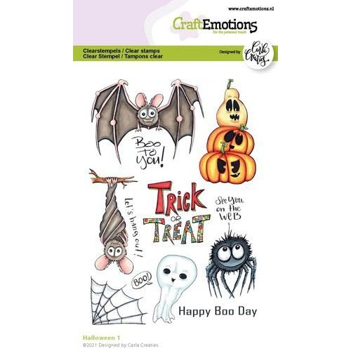 CraftEmotions CraftEmotions clearstamps A6 - Halloween 1 (Eng) Carla Creaties