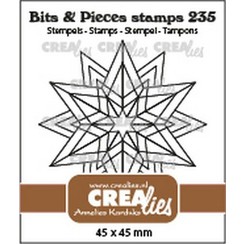 Crealies Clearstamp Bits & Pieces Rozet Starlight CLBP235 45x45mm