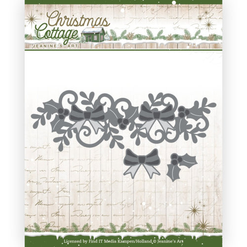 Jeanines Art JAD10138 - Mal - Jeanines Art - Christmas Cottage - Christmas Swirl Border