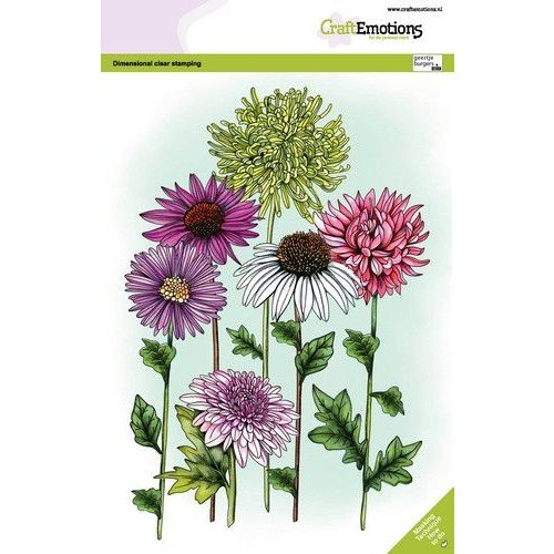 CraftEmotions CraftEmotions clearstamps A5 - Mix zomerbloemen 2 GB Dimensional stamp