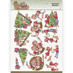 CD11730 - 10 stuks knipvel - Yvonne Creations - The Heart of Christmas - Celebrating