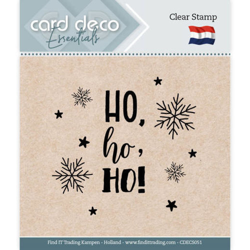 Card Deco CDECS051 - Card Deco Essentials - Clear Stamps - Ho, ho, ho