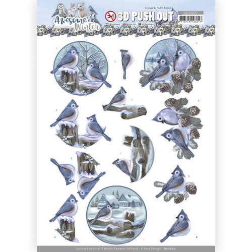 Amy Design SB10600 - Uitdrukvel - Amy  Design - Awesome Winter - Winter Birds