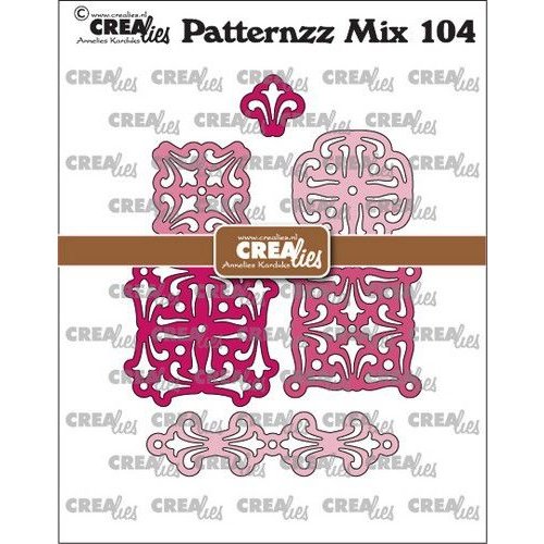 Crealies Crealies Patternzz dies Patternzz Mix Barbara CLPATMIX104