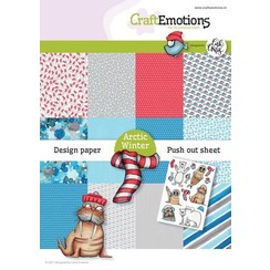 CraftEmotions Design Arctic Winter 12 vel + push out vel - A5 Carla Creaties A5 12+1