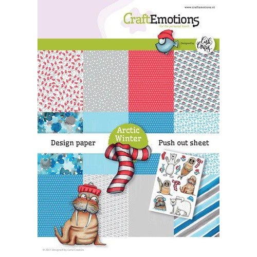 CraftEmotions CraftEmotions Design Arctic Winter 12 vel + push out vel - A5 Carla Creaties A5 12+1