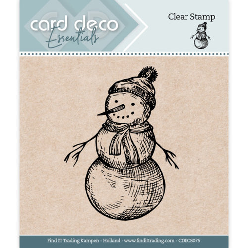 Jeanines Art CDECS075 - Card Deco Essentials - Clear Stamps - Snowman