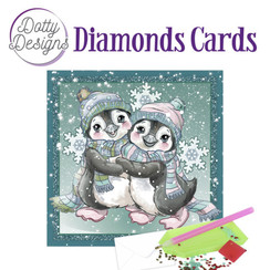 DDDC1065 - Dotty Designs Diamond Cards - Penguins in the Snow