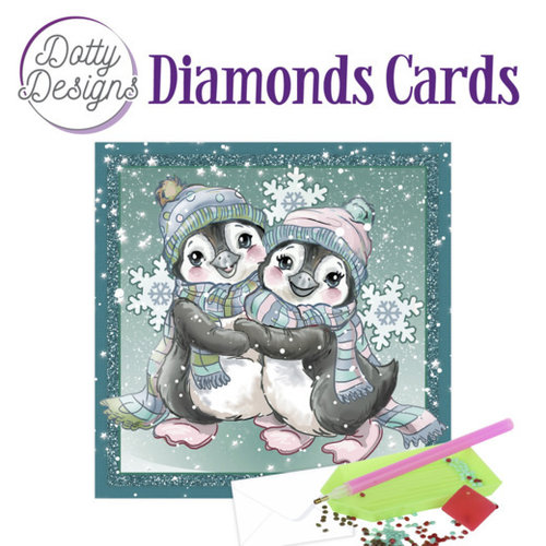 Dotty Designs DDDC1065 - Dotty Designs Diamond Cards - Penguins in the Snow