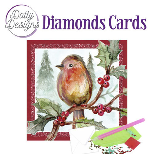 Dotty Designs DDDC1057 - Dotty Designs Diamond Cards - Robin