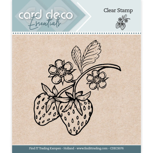 Card Deco CDECS076 - Card Deco Essentials - Clear Stamps - Strawberry