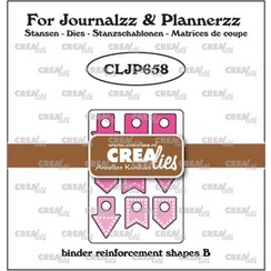 CLJP658 - Crealies Journalzz & Pl gaatjesverstevigers B CLJP658 13x18mm