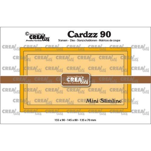 Crealies CLCZ90 - Crealies Cardzz no 90 Mini Slimline J CLCZ90 157x90mm
