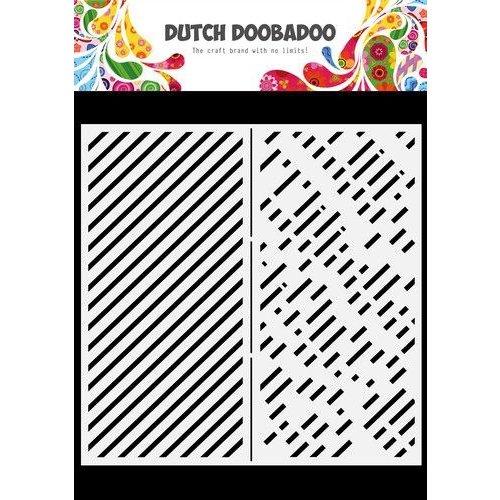 Dutch Doobadoo 470784068 - Dutch Doobadoo Mask Art Slimline Stripes 470.784.068 210x210mm
