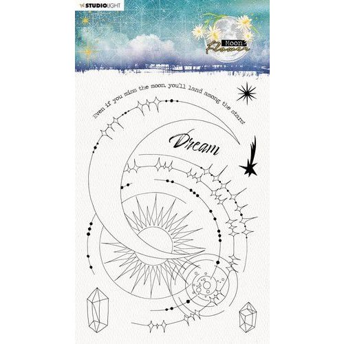 Studio Light SL-MFL-STAMP136 - Studio Light Clear Stamp Moon Flower nr.136 SL-MFL-STAMP136 148x210 mm