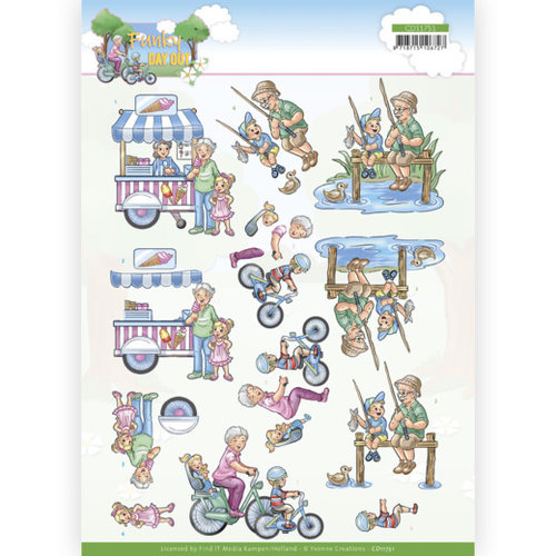 Yvonne Creations CD11751 - 10 stuks knipvel - Yvonne Creations - Funky Day Out - Activity