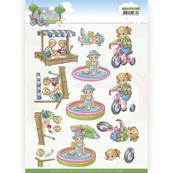 CD11754 - 10 stuks knipvel - Yvonne Creations - Funky Day Out - Playground