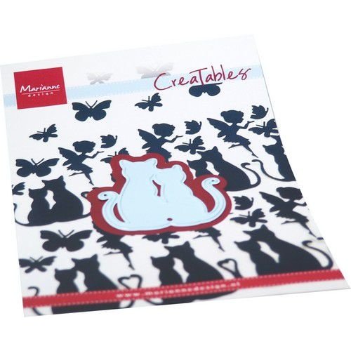 Marianne Design LR0744 - Creatable Silhouette Verliefde katten  110x160mm