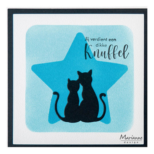 Marianne Design LR0744 - Creatable Silhouette Verliefde katten  110x160mm