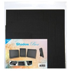 Joy! Crafts Shadow box 3 maten - zwart 8089/0272 172x172/130x180/150x180mm