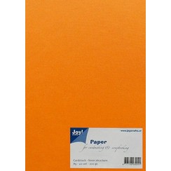 Joy! Crafts Papierset linnen structuur - oranje 8099/0255 A5 20 vel