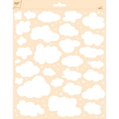 Joy!Crafts Joy! Crafts Polybesa stencil - Mixed Media - Wolken + sterren 6002/0846 240x188 mm