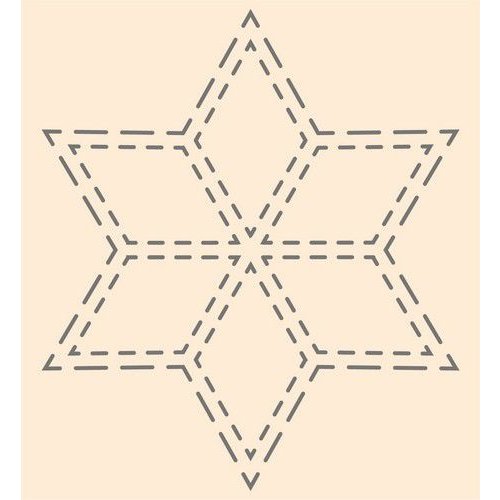 Joy!Crafts Joy! Crafts Polybesa stencil - Ster 6002/0889 125x136 mm