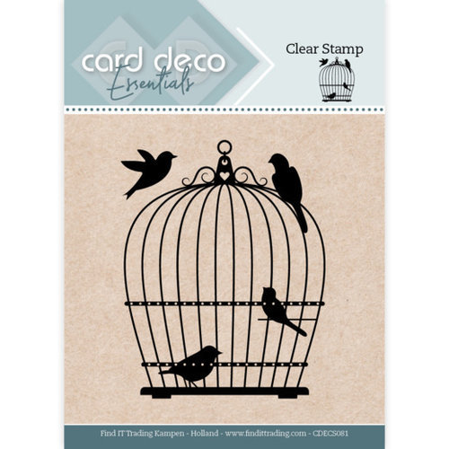 Amy Design CDECS081 - Card Deco Essentials Clear Stamps - Birdcage