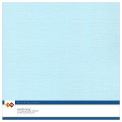 Linnen karton  - 30.5 x 30.5 - Babyblauw - Per 10 vel