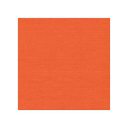 Linnen karton  - 30.5 x 30.5 - Oranje - Per 125 vel