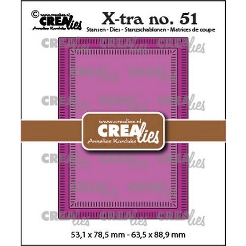 Crealies Crealies Xtra no. 51 ATC kleine Streepjes CLXtra51 63,5x88,9mm