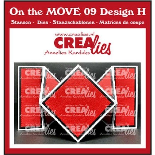 Crealies Crealies On The MOVE design H CLMOVE09 10x28cm