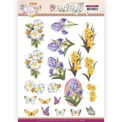 SB10641 - Uitdrukvel - Jeanines Art - Perfect Butterfly Flowers - Gladiolus