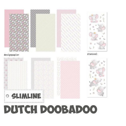 Dutch Doobadoo Dutch Doobadoo Crafty Kit Slimline Little elephant 473.005.024