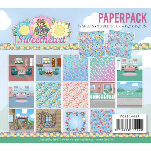Yvonne Creations YCPP10047 - Paperpack - Yvonne Creations - Bubbly Girls - Sweetheart