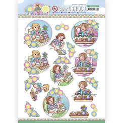 SB10644 - Uitdrukvel - Yvonne Creations - Bubbly Girls - Sweetheart - Breakfast