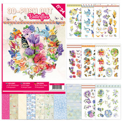 3DPO10034 - Uitdrukvellen boek 34 - Butterflies