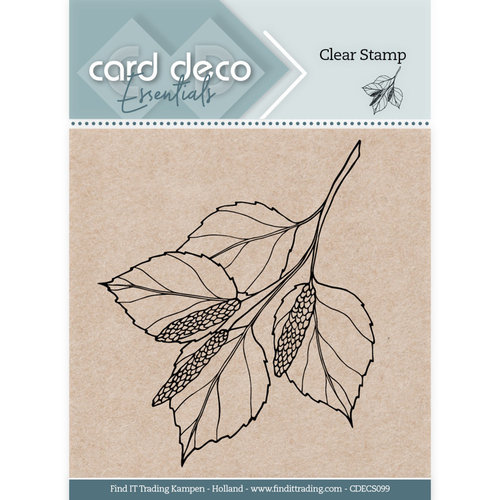 Jeanines Art CDECS099 - Card Deco Essentials Clear Stamps - Birch Leaf