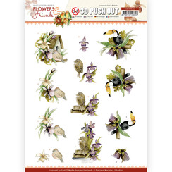 SB10630 - Uitdrukvel - Precious Marieke - Flowers and Friends - Purple Flowers