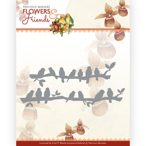 Precious Marieke PM10231 - Mal - Precious Marieke - Flowers and Friends - Birds in a Row