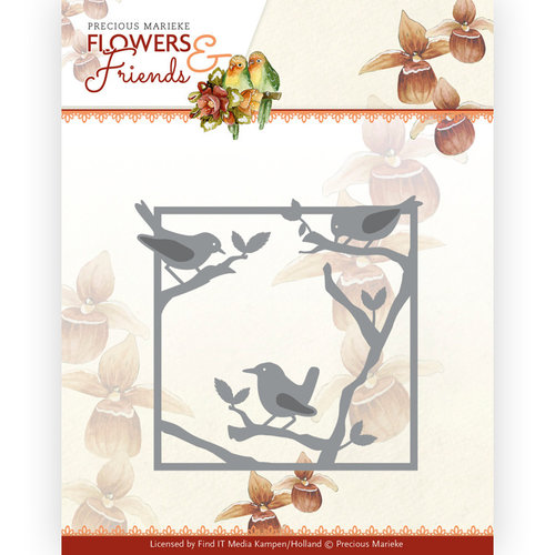 Precious Marieke PM10232 - Mal - Precious Marieke - Flowers and Friends - Bird Frame