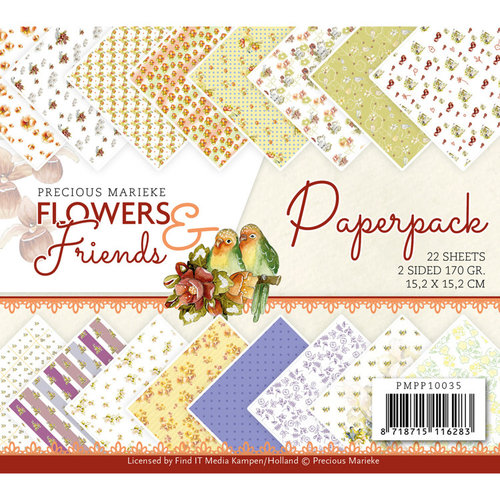 Precious Marieke PMPP10035 - Papierpak - Precious Marieke - Flowers and Friends