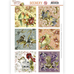 CDS10081 - HJ20701 - Scenery - Precious Marieke - Aquarella - Flowers and Friends Square