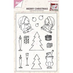 Joy! Crafts Stempel - Prettige kerstdagen by Antoinette 210x148 mm-opruiming